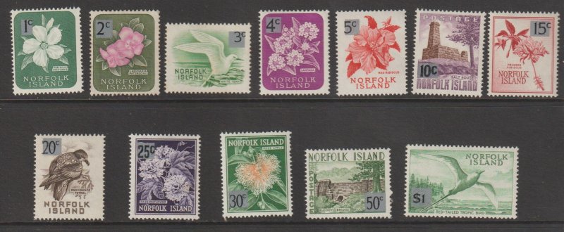 SC71-82 Norfolk Island 1966 Pictorials MNH