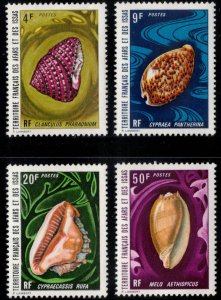 AFARS & ISSAS 1972 Shells; Scott 358-61; MNH
