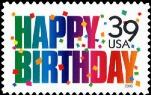 2006 39c Happy Birthday, Confetti Scott 4079 Mint F/VF NH