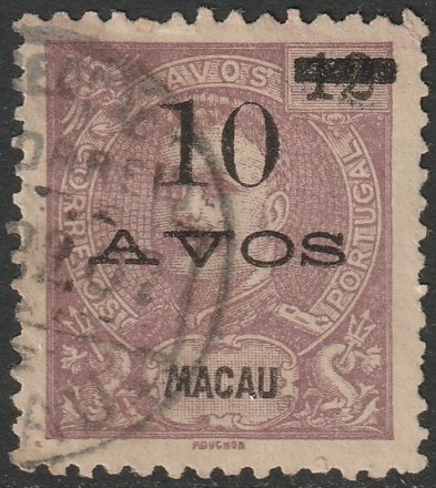 Macao 1905 Sc 141 used