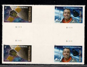 UNITED STATES SC# 4527-28 CROSS GUTTER BLK/4 VF/NH