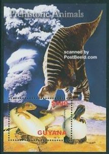 Guyana 2005, Preh. animals s/s, Velociraptor, MNH