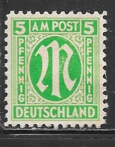 Germany AMG 3N4a: 5pf M, unused, F-VF