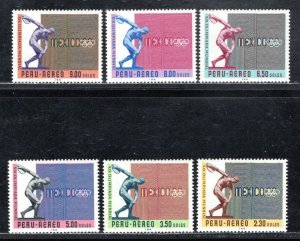 PERU SC# C226-31 FVF/MNH