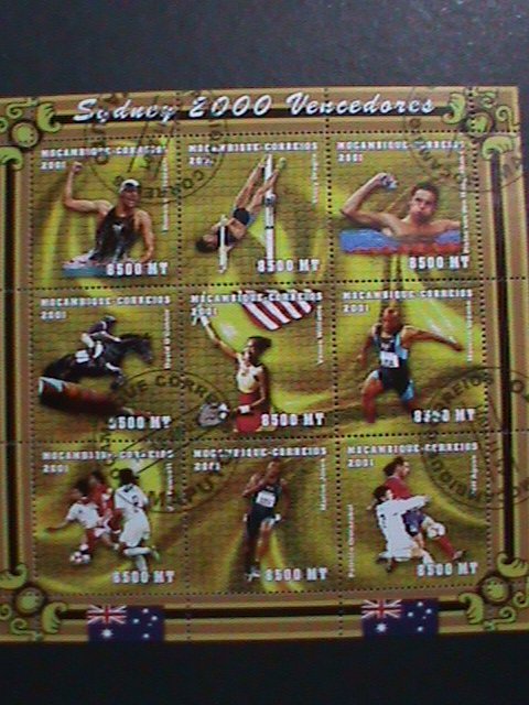 ​MOZENBIQUE-2001-SC#1423 SUMMER OLYMPIC CHAMPIONSHIPS-2000 CTO SHEET VERY FINE