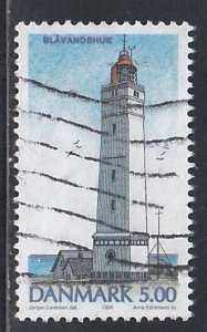 Denmark # 1056, Lighthouse, Used