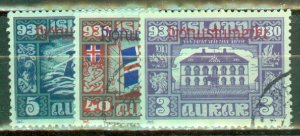 Iceland O53-67 used CV $2250; scan shows only a few