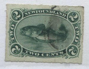 Newfoundland QV 1879 2 cent green used 