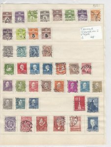Denmark Stamps on 2 Pages Ref: R6873