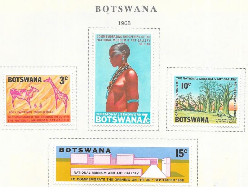 Botswana #43-46   Opening the National Museum (MH) CV $1.90