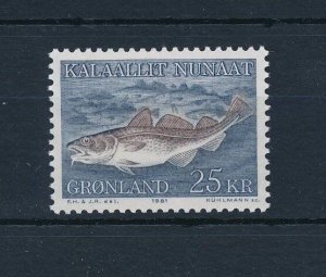 [29370] Greenland 1981 Marine life fish  MNH