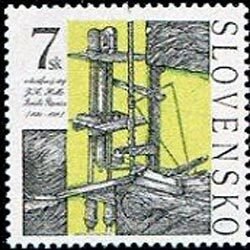 SLOVAKIA 1999 - Scott# 338 Mine Water Pump Set of 1 NH