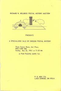 A Specialized Sale of Oregon Postal History at Pan Pacifi...
