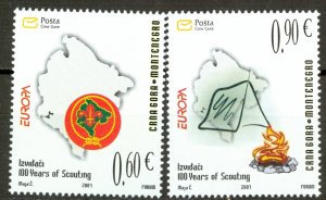 Montenegro Sc# 157-158 MNH 2007 Europa