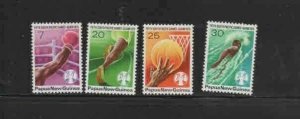 PAPUA NEW GUINEA #419-422 1975 5TH SOUTH PACIFIC GAMES MINT VF LH O.G aa