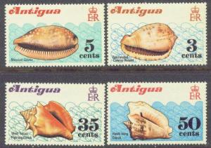 ANTIGUA 288-91 MNH 1972 SEA SHELLS