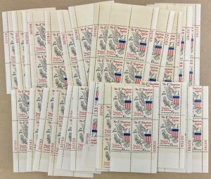 1369 American Legion 50th Anniversary 25 MNH 6 c Plate Blocks FV $6.00  1969