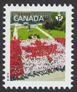 CANADIAN PRIDE = LIVING FLAG = SN fr SS Canada 2013 #2611d MNH