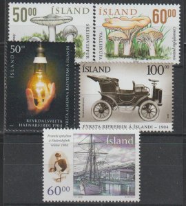 Iceland SC 1021-2, 1023, 1024, 1025 Mint Never Hinged