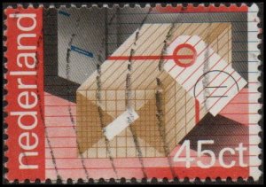Netherlands 609 - Used - 45c Parcel Post Centenary (1981) +