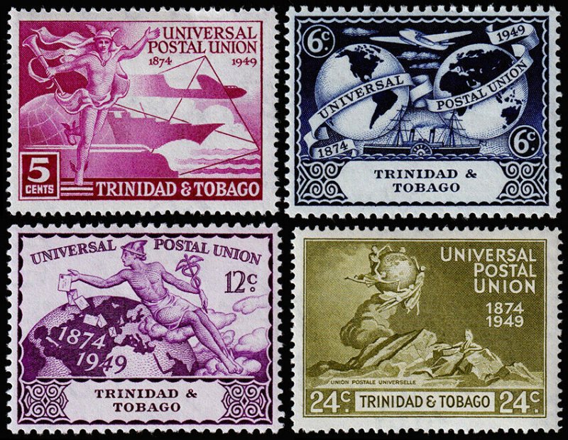 Trinidad & Tobago Scott 66-69 (1949) Mint H VF Complete Set M