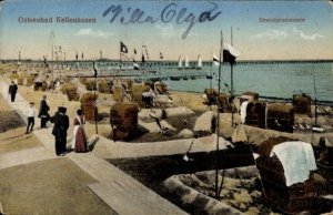 Germany Postcard Ostseebad  Kellenhusen in Holstein, Beach Promenade, Posted