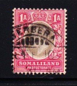 Album Treasures Somaliland Scott # 28  1a Edward VII   VF Used CDS