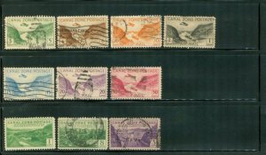 Canal Zone Lot , 10 stamps