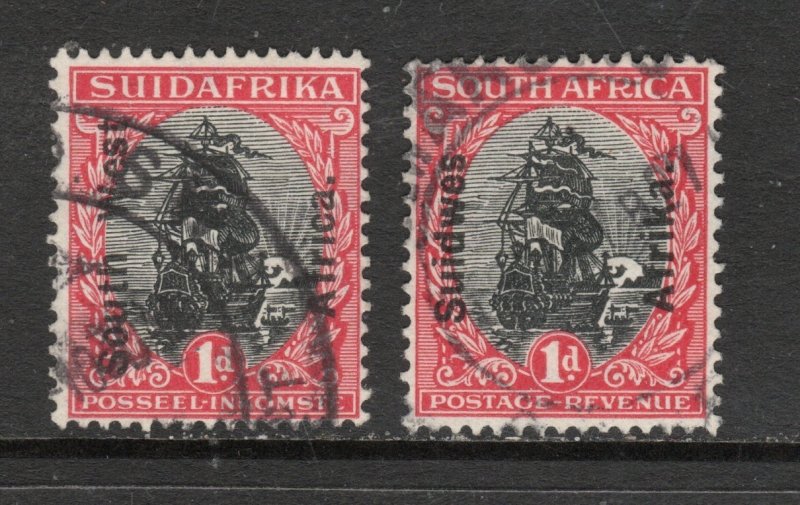 South West Africa Scott 86a-86b used