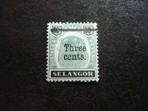 Stamps - Selangor - Scott# 44 - Mint Hinged Part Set of 1 Stamp