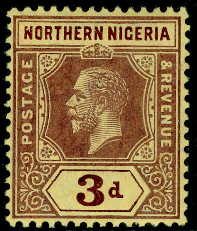 NORTHERN NIGERIA SG43, 3d purple/yellow, M MINT.