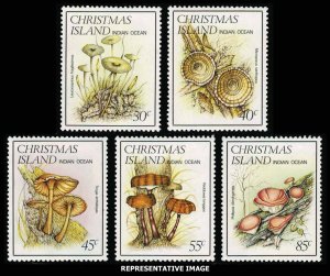 Christmas Island Scott 152-156 Mint never hinged.