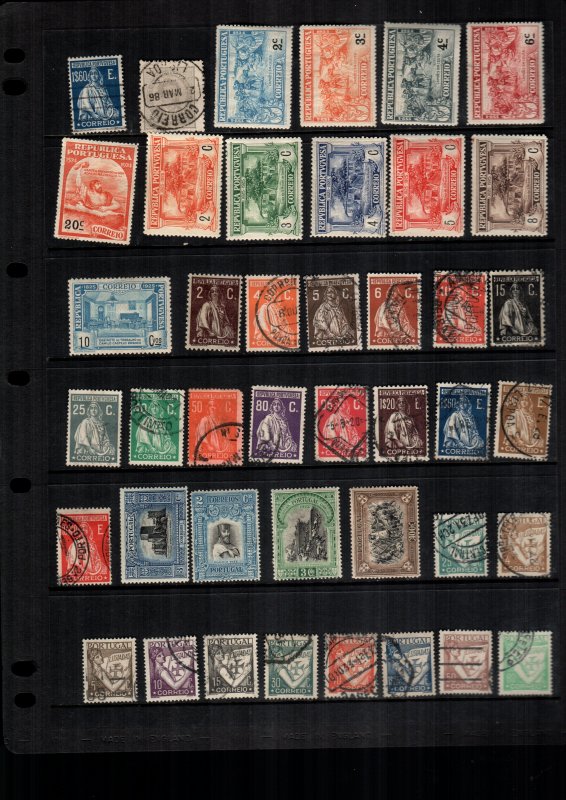 Portugal  38  diff  used and mint   lot collection