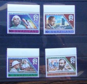 Swaziland 1983 150th Anniversary of Alfred Nobel set MNH