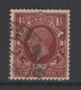 Great Britain  Scott # 212    used  single