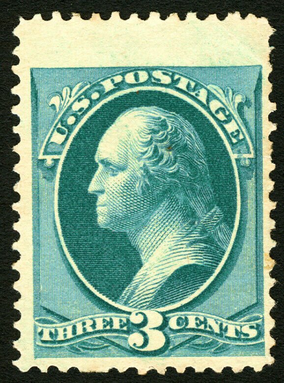 #147 1870 3c Green Washington Very Fine Jumbo Unused Beauty