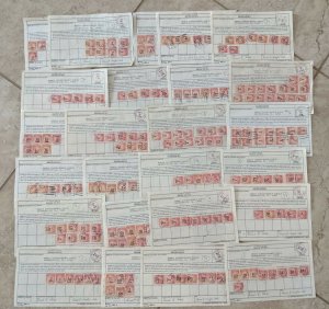 48 Different Amount 99ct to 10.64 Postage Due Bill.USPS 1976 Form 3582-A Emmaus