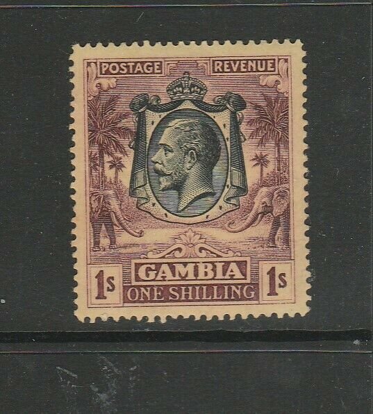 Gambia 1922/9 Elephants Crown CA 1/- MM SG 120