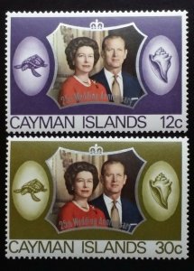 CAYMAN ISLANDS SC#304-305 Royal Silver Wedding (1972) MNH