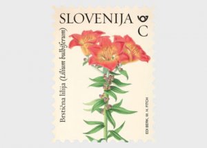 2024 Slovenia Orange Lilies   (Scott NA) MNH