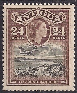 Antigua 1953  62 QE2 24ct St Johns Harbour MM SG 129 ( L1355 )