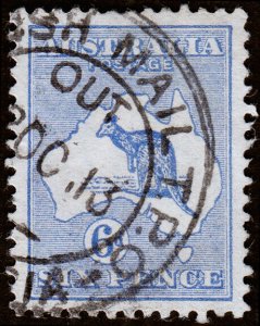 Australia Scott 48, Die II, Ultramarine (1915) Used F-VF, CV $8.75 M