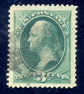 US SCOTT #184 USED-XF-SUPERB-JUMBO GRADED 95J W/ PSE CERT (4/2/24 GP)