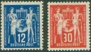 GERMANY DDR 49-50 MNH CV $14.50 BIN $7.25