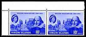 British Virgin Islands 1964 400th Birth Anniversary of Sh...