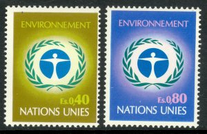 UN GENEVA 1972 HUMAN ENVIRONMENT Set Sc 25-26 MNH