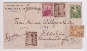 Honolulu, Hawaii to Hildesheim, Germany 1891 Registered A.R. (55511)