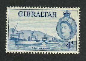 Gibraltar; Scott 138; 1953; Unused; NH