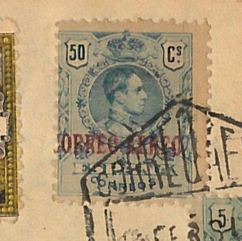 58408 -  SPAIN - POSTAL HISTORY: DISPLACED OVERPRINT  on AIRMAIL COVER 1931