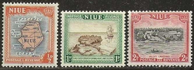 Niue 94-96, mint, hinge remnants, 96 creased. 1946. (N65)